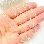Sterling Silver Diamond Cut Marquise